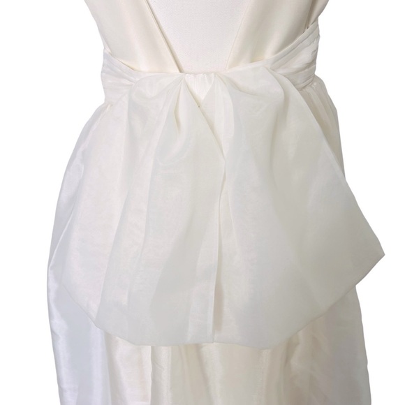 Sachin Babi BHLDN Carmina Bow Dress Ivory Size 8 NEW - Picture 11 of 16